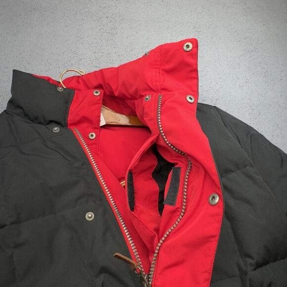 Polo Ralph Lauren Jacket Mens Large Black Red Down Reversible Puffer Winter Coat - Picture 6 of 16